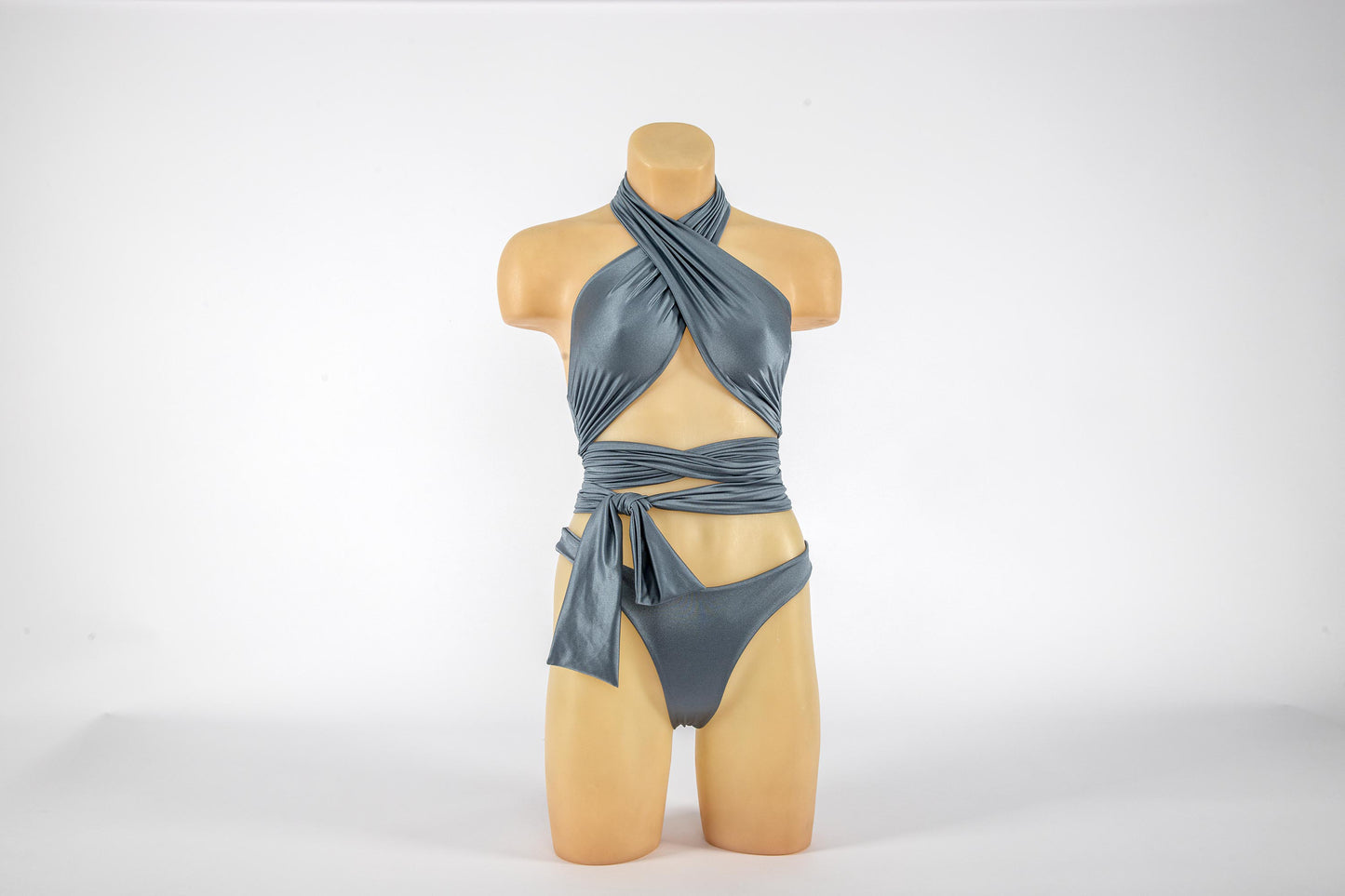 Grey Snake Bikini Set