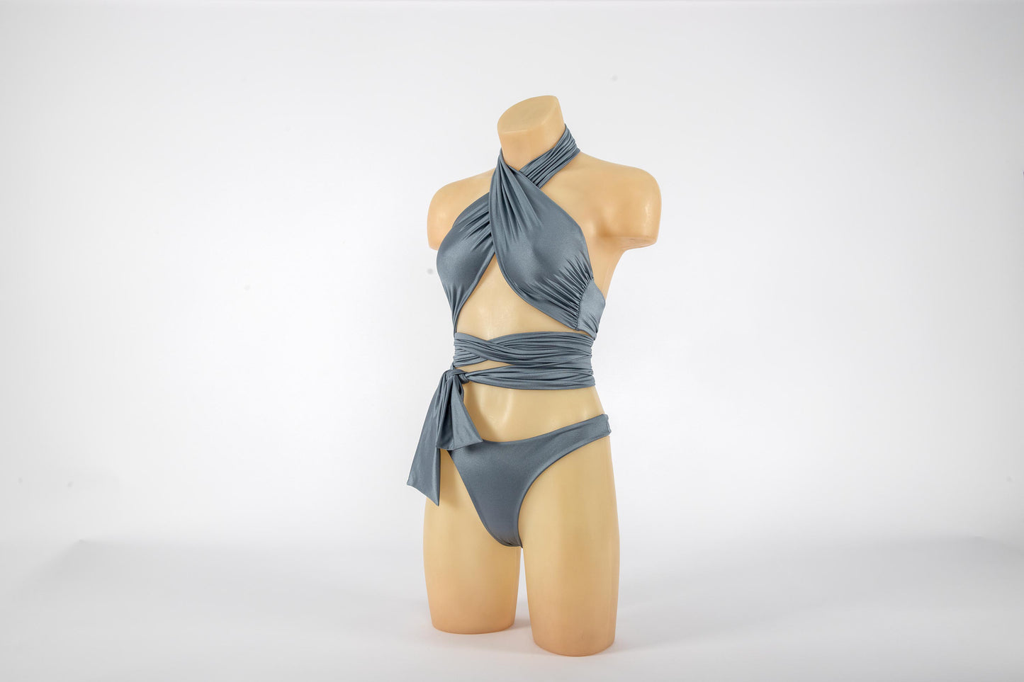 Grey Snake Bikini Set