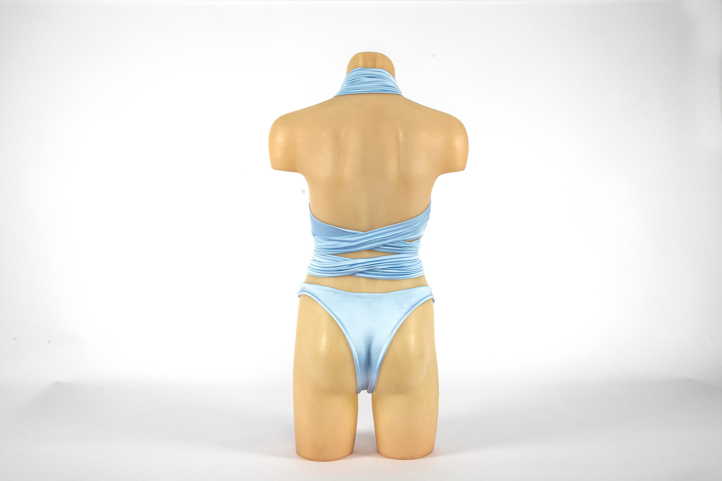 Light Blue Snake Bikini Set