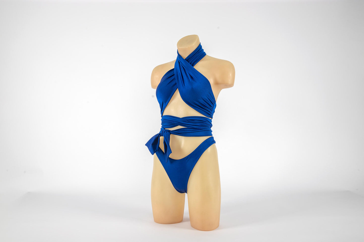 Dark Blue Snake Bikini Set