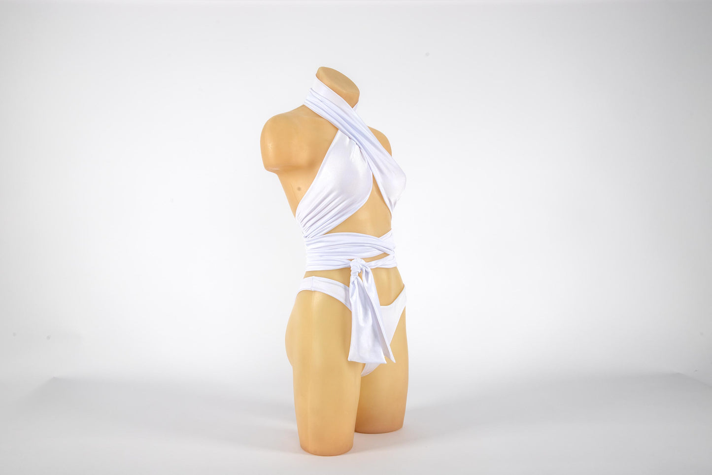 White Snake Bikini Set
