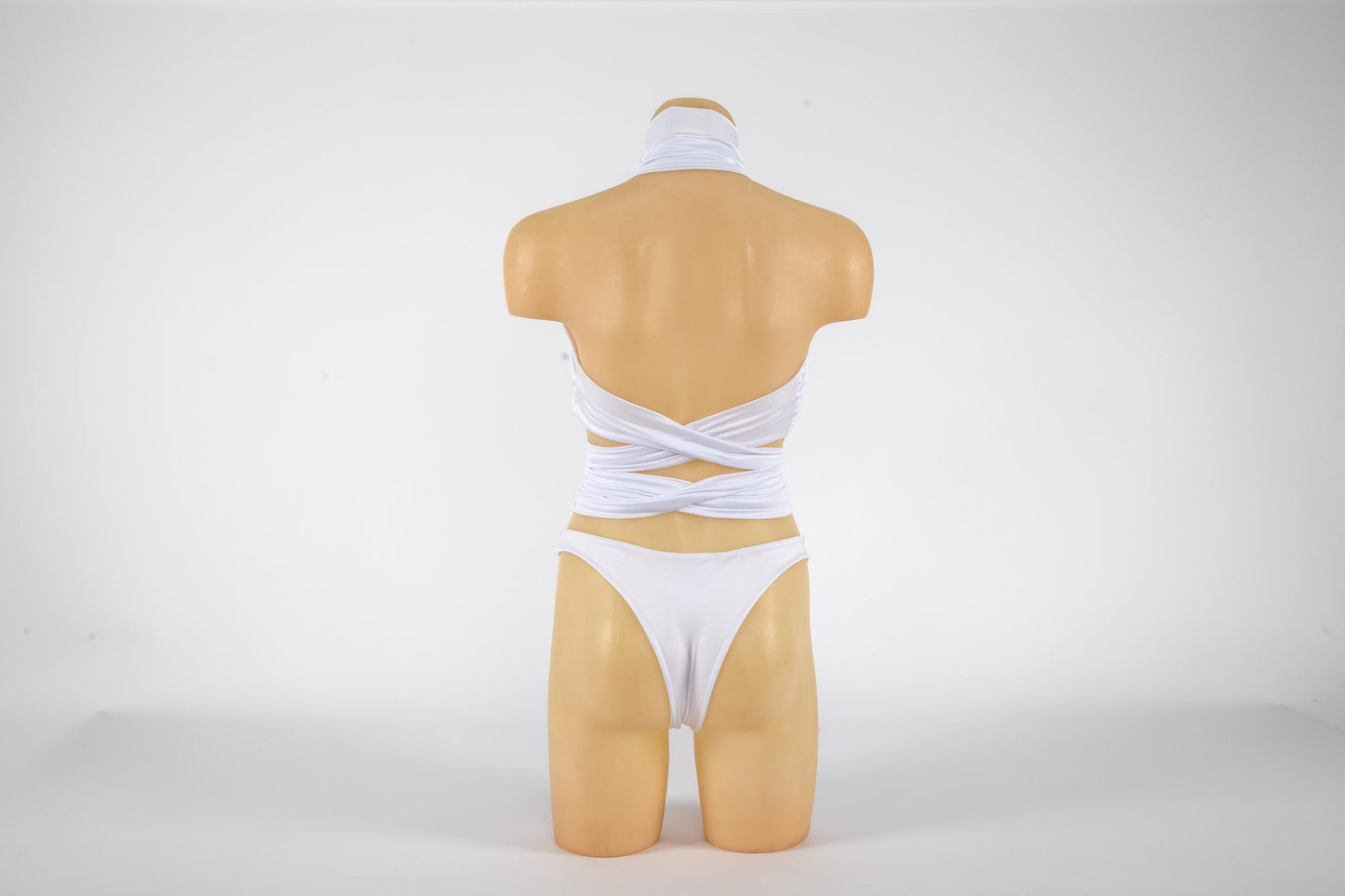 White Snake Bikini Set