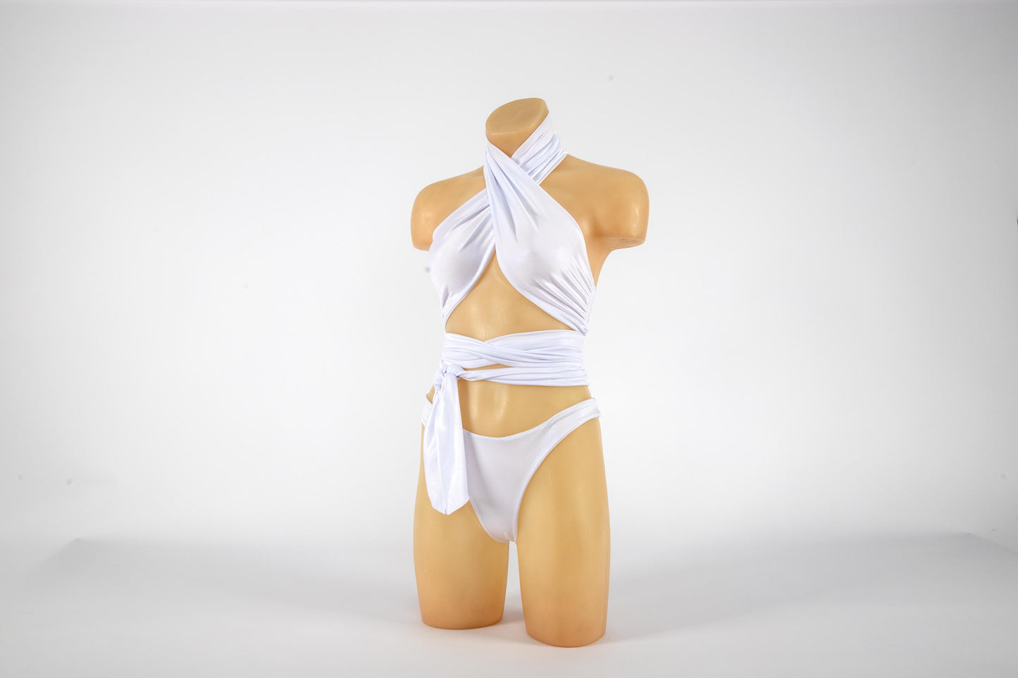 White Snake Bikini Set