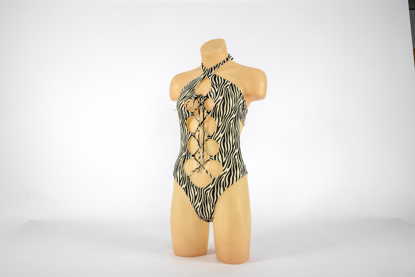 Zebra Rhombus One-Piece