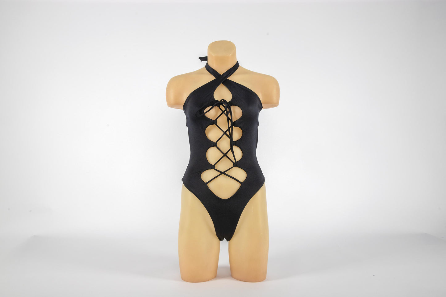 Black Rombo One-Piece