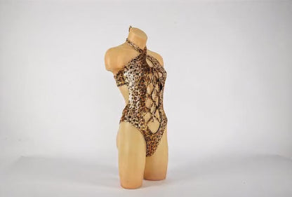 Leopard Rombo One-Piece