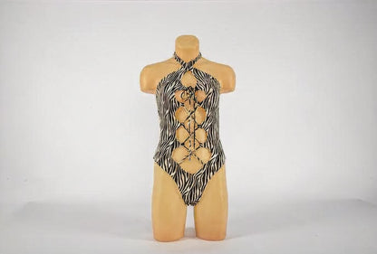 Zebra Rhombus One-Piece